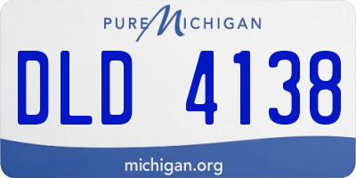 MI license plate DLD4138