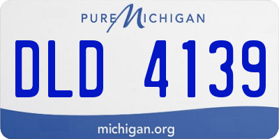 MI license plate DLD4139