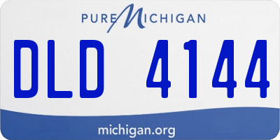 MI license plate DLD4144