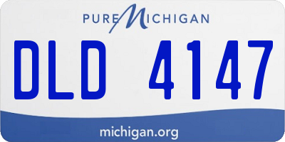 MI license plate DLD4147