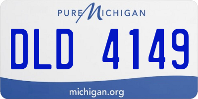 MI license plate DLD4149