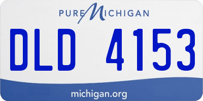 MI license plate DLD4153