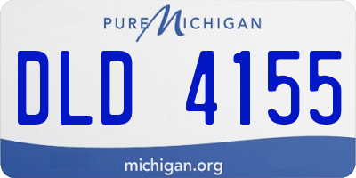 MI license plate DLD4155