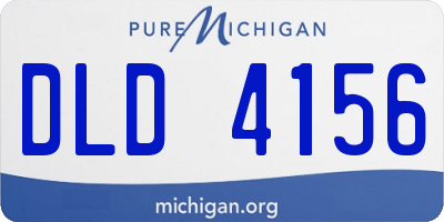 MI license plate DLD4156