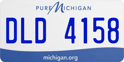 MI license plate DLD4158