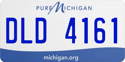 MI license plate DLD4161