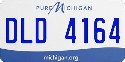 MI license plate DLD4164
