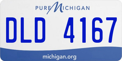 MI license plate DLD4167