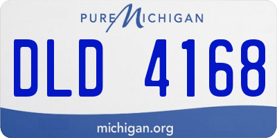 MI license plate DLD4168