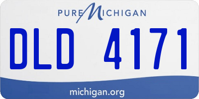 MI license plate DLD4171