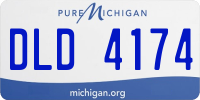 MI license plate DLD4174