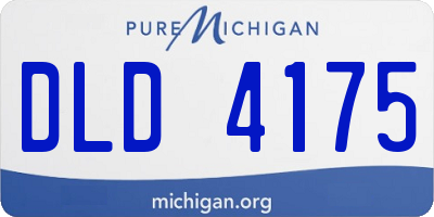 MI license plate DLD4175