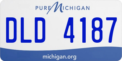 MI license plate DLD4187