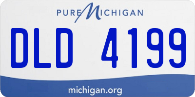 MI license plate DLD4199
