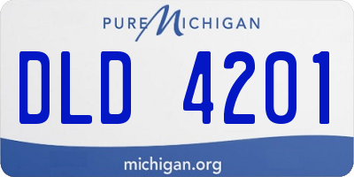 MI license plate DLD4201