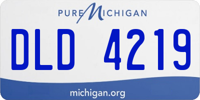 MI license plate DLD4219