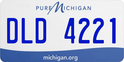 MI license plate DLD4221