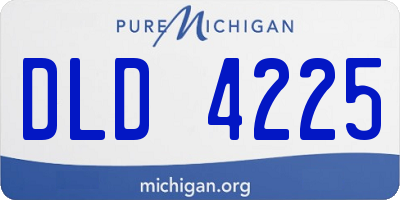 MI license plate DLD4225