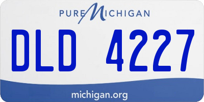 MI license plate DLD4227