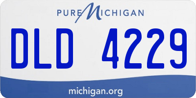 MI license plate DLD4229