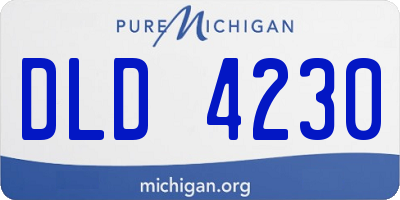 MI license plate DLD4230