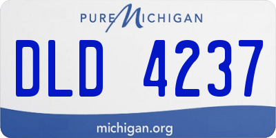 MI license plate DLD4237