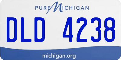 MI license plate DLD4238