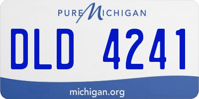 MI license plate DLD4241