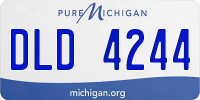 MI license plate DLD4244