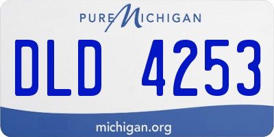 MI license plate DLD4253