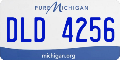 MI license plate DLD4256