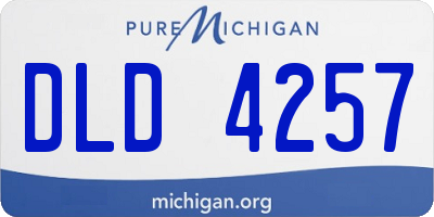 MI license plate DLD4257