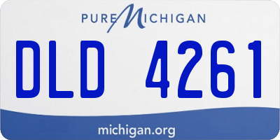 MI license plate DLD4261