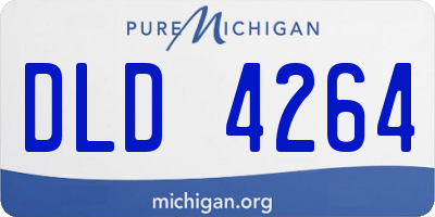 MI license plate DLD4264