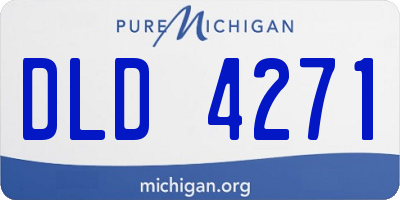 MI license plate DLD4271