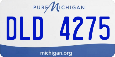 MI license plate DLD4275