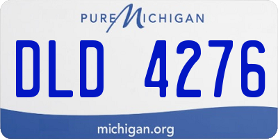MI license plate DLD4276