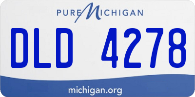 MI license plate DLD4278