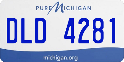 MI license plate DLD4281
