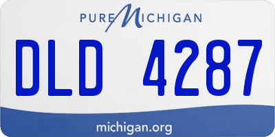 MI license plate DLD4287