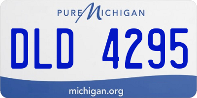 MI license plate DLD4295