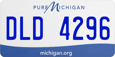 MI license plate DLD4296