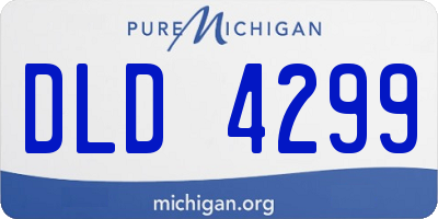 MI license plate DLD4299