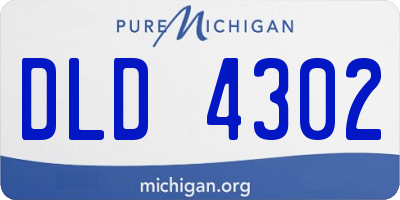 MI license plate DLD4302
