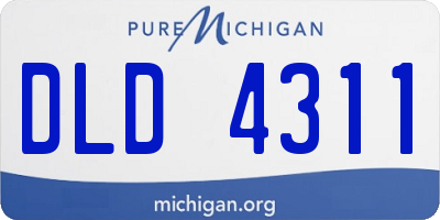 MI license plate DLD4311