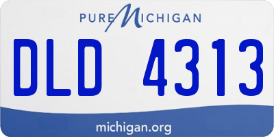MI license plate DLD4313