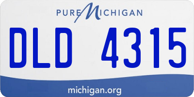 MI license plate DLD4315