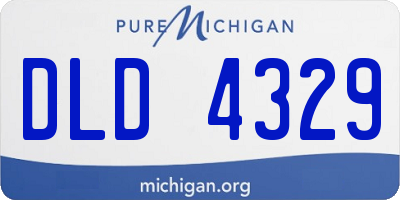 MI license plate DLD4329