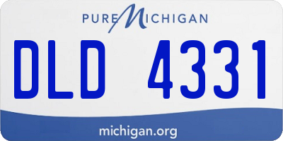 MI license plate DLD4331