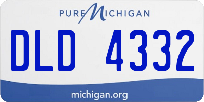 MI license plate DLD4332